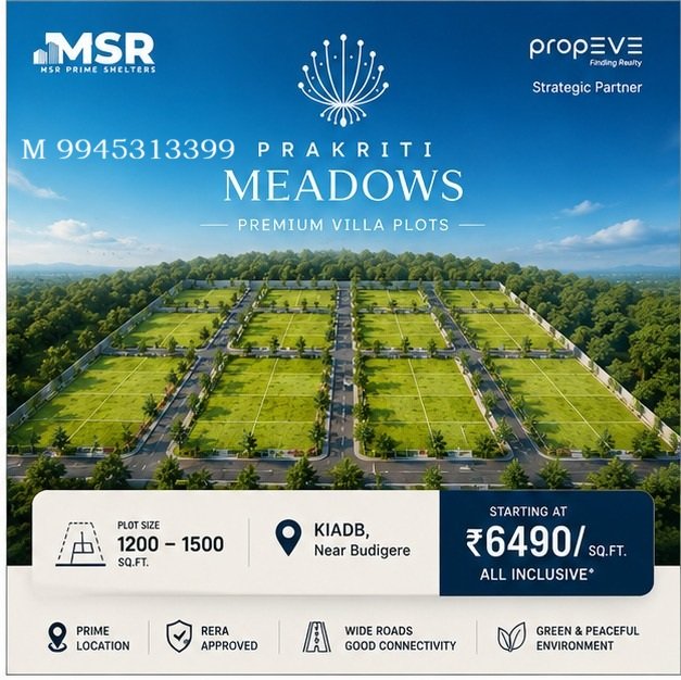 Prakriti Meadows – Premium Plots in East Bangalore